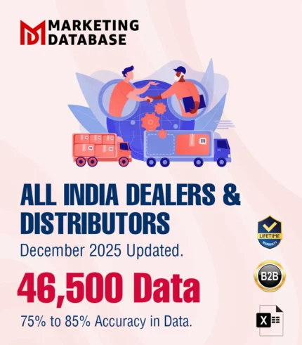 46,500 Companies - All India Dealers & Distributors (All Trades) Data - In Excel Format