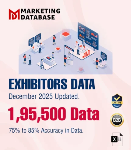 1,95,500 Exhibitors Data From 652 Exhibitions (Exhibition Wise) From 2016-2025 - In Excel Format