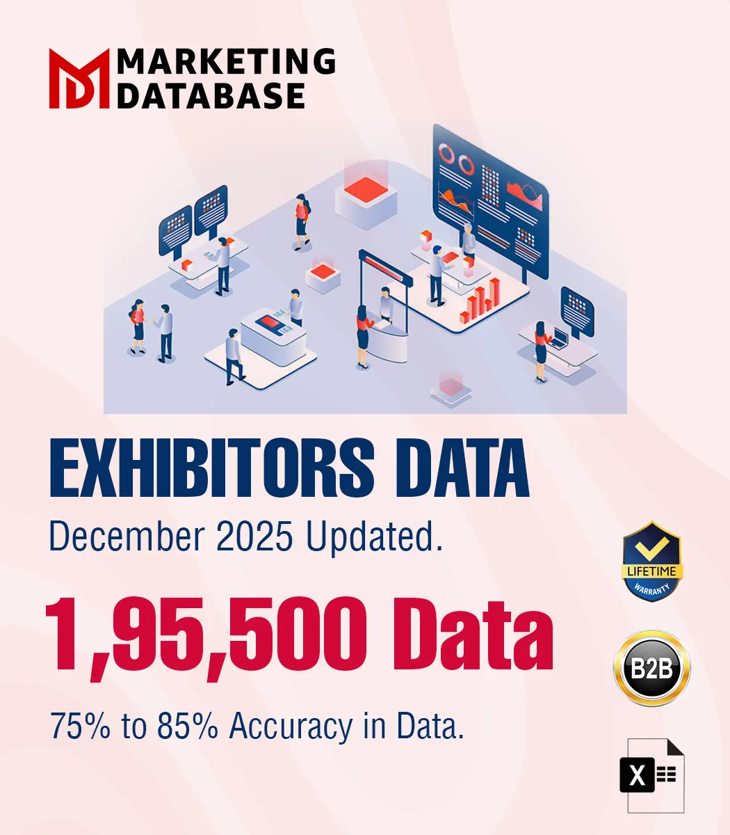 Exhibitors Marketing Database 1,95,500 Exhibitors Data From 652 Exhibitions (Exhibition Wise) From 2016-2025 - In Excel Format - Image 1