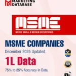 1 Lac MSME Companies All India - All Types Data - In Excel Format