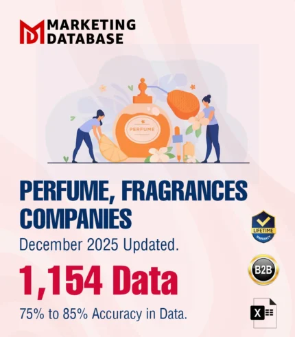 1,154 Companies - Perfume, Fragrances Flavors Etc. (All India) Data - In Excel Format